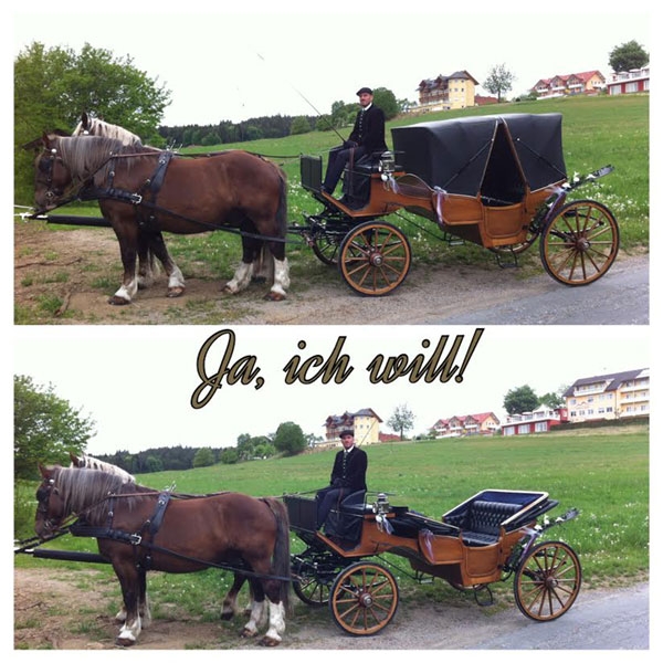 Neue Hochzeitskutsche